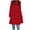 Red, variant on ZZwxWA Women's Elegant Solid Color Mid-Length Thicken Warm Wool Blend Coat Long Jackets