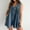 Blue, variant on Womens Casual Sleeveless Tie Front Denim Romper Overall Shorts Summer Jean Romper With Pocket New Years Eve Romper Jumpsuits Set for Women Mint Jumpsuit Women Junior Jumpsuits And Rompers Women Pants