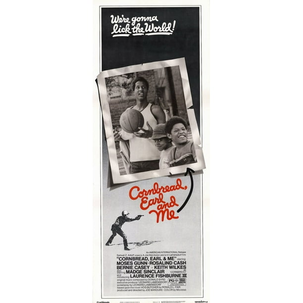 Cornbread Earl and Me movie POSTER (Insert Style A) (14" x 36") (1975