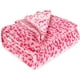 thumbnail image 1 of Manta MIBOI de forro polar rosa, franela, estampado de leopardo, 1 of 8