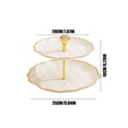thumbnail image 3 of Multi-Layered Fruit Plates, Stylish Gold & Silver Design for Home Coffee Table, Two or Three Layered Options for Storing Snacks, Fruits, Desserts, Easy to Clean, 9.84x9.84x6.3in, 3 of 6
