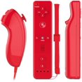 thumbnail image 1 of Télécommande Wii avec Wii Motion Plus à l'Intérieur / Manette Nunchuk Shock Wii / Compatible Nintendo Wii, Wii U (Rouge), 1 of 4