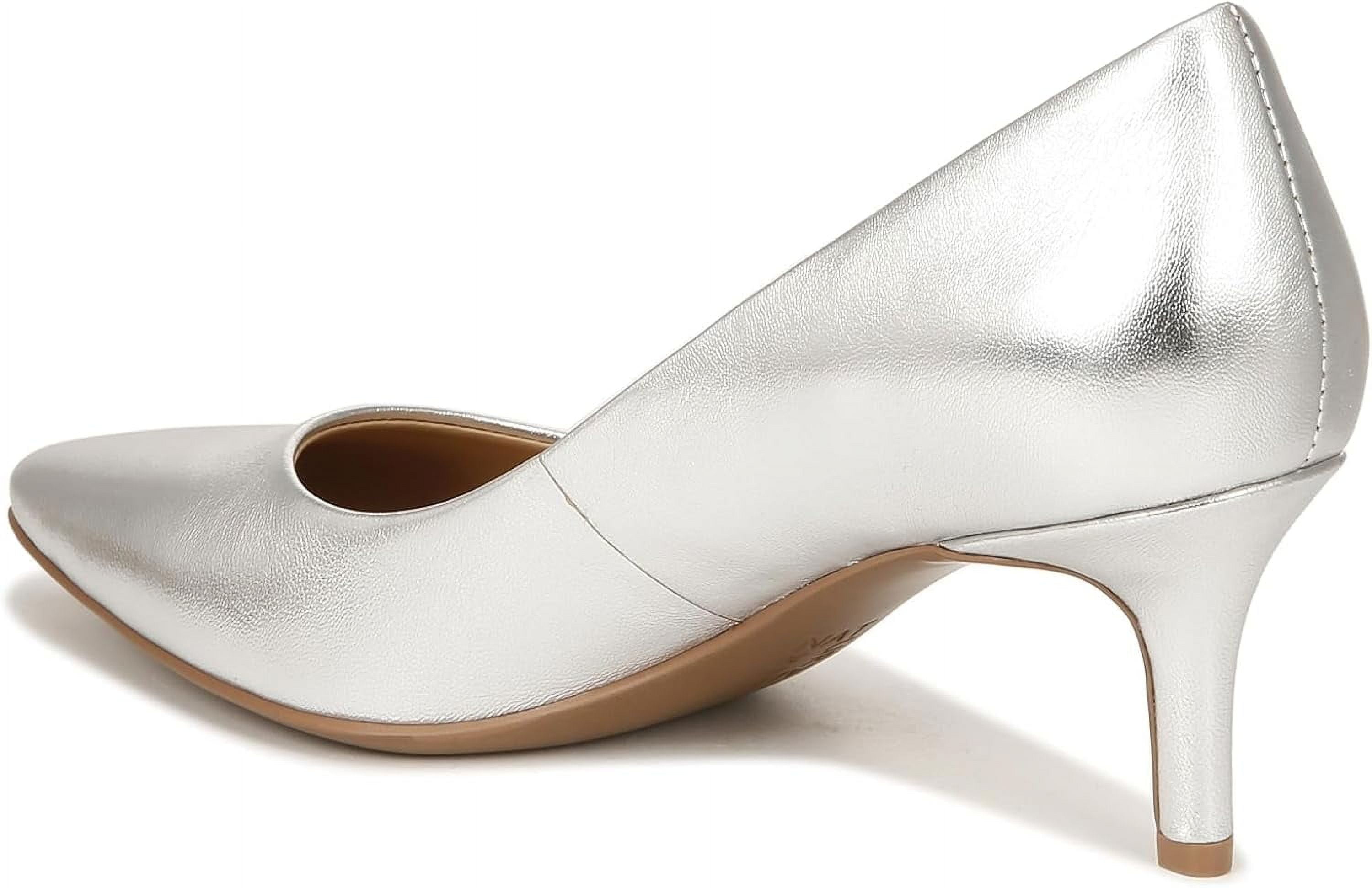 (取寄) ナチュラライザー レディース エバリー Naturalizer women Naturalizer Everly Silver Leather Naturalizer Women's Everly Pumps Silver Leather 10M - Walmart.com
