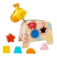 thumbnail image 4 of Clasificador de formas de madera, juguete educativo de motricidad fina, juego de clasificación geométrica, juguete de madera clásico, reconocimiento d, 4 of 9