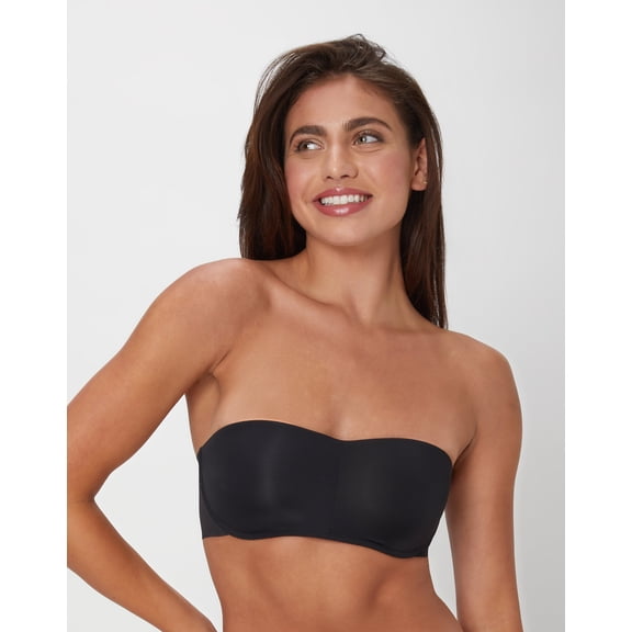 Maidenform Strapless Bra with Stay-Put Tech, Wireless (Plus Size Available) Black M Women's