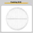 thumbnail image 4 of Campfire Tripod Grill, Adjustable Height BBQ Grill Grate with Fire Bowl for Outdoor Camping BBQ, Black, 4 of 13