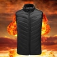 thumbnail image 1 of Sinhoon Electric Heated Vest Jacket USB Thermal Warm Up Heating Pad Body Warmer Black L, 1 of 8