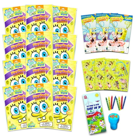 Nickelodeon Spongebob Squarepants Party Favors Pack ~ Bundle of 12 ...