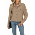 thumbnail image 1 of Vestes Courtes en Velours Côtelé pour Femmes, Chemises à Manches Longues Tendance 2026, 1 of 7