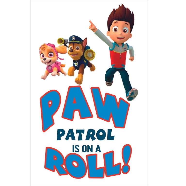 Decorative vinyl and paw patrol logo stickers