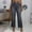*Gray, variant on ClodeEU Women's Faux Denim High Stretch Flare Pants with Faux Pockets,Loose Fit Casual Leggings Army Green,Womens Plus XXL