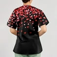 thumbnail image 4 of Valentines Day Scrubs for Women Comfortable Love Heart V Neck Short Sleeve Scrub Top, 4 of 4