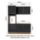 thumbnail image 3 of Cocina Integral Completa Modular Madesa Lux 180cm MN 01, 3 of 5