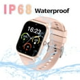 thumbnail image 7 of Smart Watch for Women Gift, 110+ Sports Modes Fitness Tracker with 1.85-inch Touchsreen, Bluetooth Call, IP68 Waterproof, Pink, 7 of 7