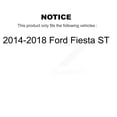 thumbnail image 2 of Transit Auto Ensemble de Sabots de Frein Arrière et de Roulements de Roue pour Voiture 2014-2019 Ford Fiesta ST K7D-100652, 2 of 11