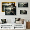 thumbnail image 4 of Designart "Ship In The Middle Of A Storm III" Modern Landscape Beach Wall Art Print, 4 of 5