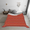 thumbnail image 2 of YFYANG Lightweight Warm Flannel Blanket, Red Line Texture Throw Blanket for Bed, Sofa, Travel, Camping, 60"x50", 2 of 7