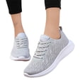 thumbnail image 4 of NOKIO Women'S Lace-Up Athletic Footwear Women'S Casual Athletic Shoes Women'S Stylish Gym Sneakers Fashion Summer And Autumn Women Sneakers Flying Woven Mesh Lace Up Solid Color Lightweight Casual, 4 of 9