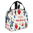 thumbnail image 3 of Mexico Death Day Insulated Lunch Bag for Women Men , Reusable Cute Lunch Bags for Picnic School Work Office White, 3 of 8