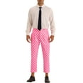 thumbnail image 2 of INSPIRE CHIC Polka Dots Pants for Men's Slim Fit Business Printed Cropped Dress Trousers, 2 of 4