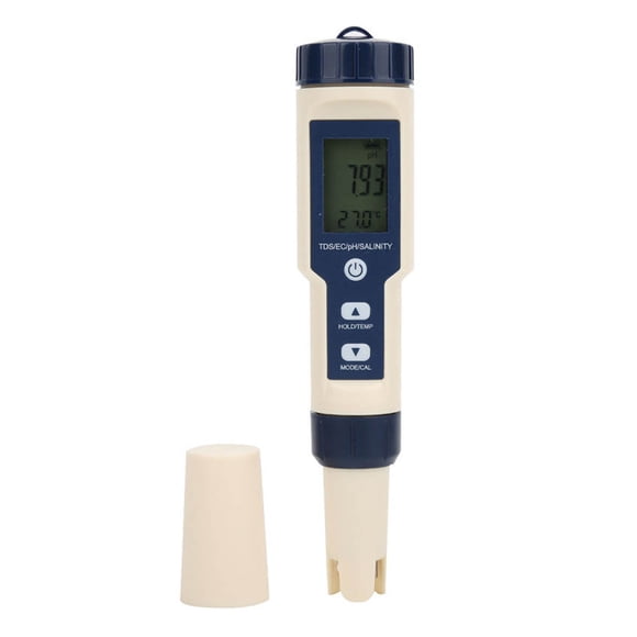 5 in 1 Multifunctional Water Quality Testing Meter Portable Digital PH/Salinity/Temp/TDS/EC Meter Water Salinity Tester