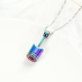 thumbnail image 3 of Car Parts Cremation Urn Jewelry Stainless Steel Piston Cremation Urn Necklace For Men Keepsake Memorial Jewelry Hold Ashes, 3 of 7