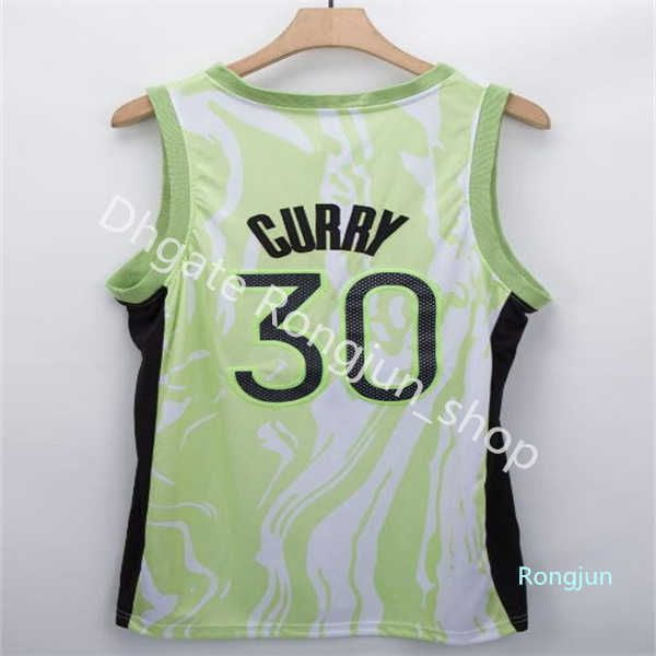 Red White Retro 30# Stephen Curry College Basketball Jersey All