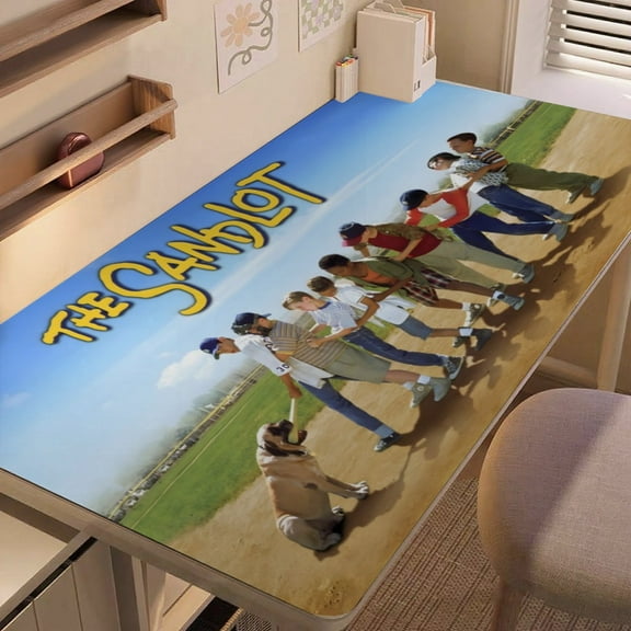 The Sandlot-themed extra-large Non-Slip Base leather Desk Table mat—versatile for computer desks, dining tables, and more.12"x24"(30X60cm）