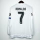 thumbnail image 3 of Camiseta De Manga Larga Del Real Madrid 15-16 Ronaldo Retro Jersey Campeonato Personalizado Campana Fútbol A9L4, 3 of 3