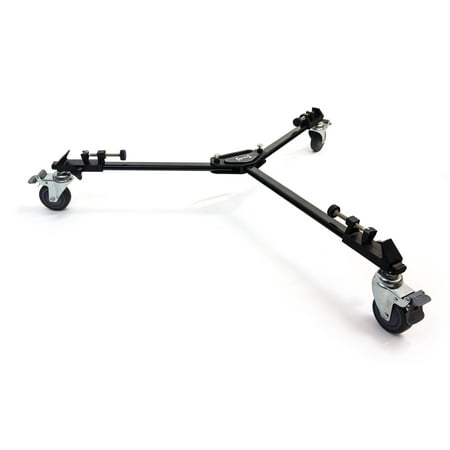 Opteka M3 Professional Heavy Duty Folding Tripod Dolly with Case for Photo and Video