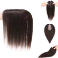 thumbnail image 5 of MY-LADY Woman 100% Remy Real Topper Human Hair Hair Extensions Natural Daily Hair Wigs Straight Hair Piece #06 Light Brown 12inch, 5 of 8