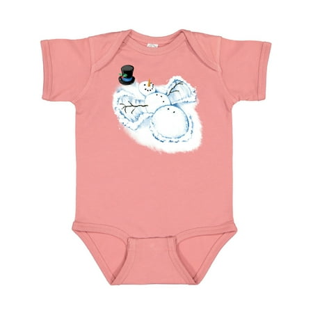 

Inktastic Snowman Angels Gift Baby Boy or Baby Girl Bodysuit