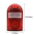 thumbnail image 2 of Solar Sound & Light Alarm Motion Sensor 110 Decibels Siren Sound Alert & 6LEDs Flash Warning Strobe Security Alarm System for Farm Villa, 2 of 12