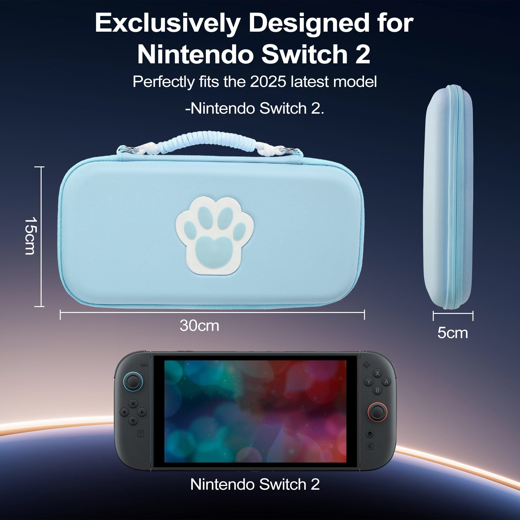 YUOY Carrying Case for Nintendo Switch 2 (2025), Travel Bag for