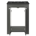 thumbnail image 6 of Sink Vanity Cabinet, Melamine, Grey Gray Black, Modern Contemporary Urban Design, Hotel Bedroom Bathroom Master Suite Guest, 6 of 10