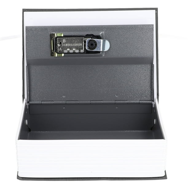Caja fuerte para libros secretos, caja fuerte de acero con forma de libro, cajas de almacenamiento decorativas seguras con forma de libro, características mejoradas Jadeshay A