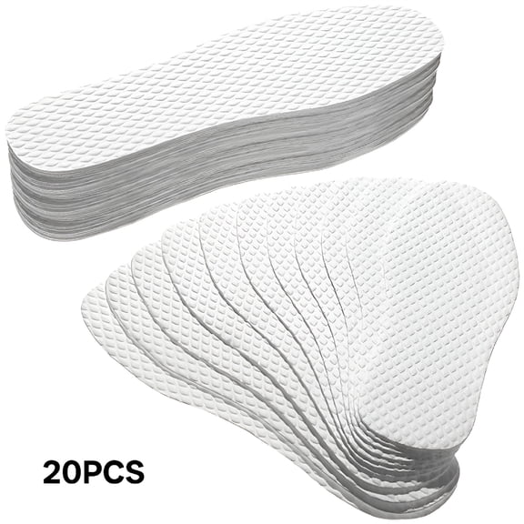 TELOLY 20 Pairs of Breathable Shoe Insoles Thin Shoe Inserts Non-Slip Insoles Shoe Pads for Men Women Shoe Inserts & Insoles