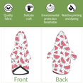 thumbnail image 3 of Uemuo Watermelon for Winter Dog Hoodie Sweatshirts with Pockets Warm Dog Clothes for Small Dogs Chihuahua-X-Large, 3 of 8