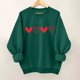 thumbnail image 3 of Mujeres Manga Larga Tops Casual Cuello Redondo Moda Impresión Suéter Sudadera Invierno Suave, 3 of 3