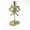 Gold, variant on Metal Candlestick French Bow Design Vintage Iron Decor for Romantic Table Centerpiece Home Holiday Decoration