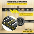 thumbnail image 2 of KFFKFF E-Track Cargo Securement Kit, 30-Piece Set with 5FT Tracks, 4 Steel Rails, 2 Single Slots, 8 O-Rings, 8 D-Ring Tie-Offs & 8 End Caps for Motorcycles and Bikes, 2 of 9