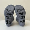 thumbnail image 2 of DHFJKG Fluffy Crew Socks For Women Fuffy Non Letter Grippers Warm Indoor Mid Calf Socks Autumn Winter Soft Stockings, 2 of 4