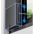 thumbnail image 3 of 39-189Cm Vertical Window Exhaust Fan, 10CM Retractable Door Removable, for Bedrooms, Card Rooms, Restrooms, and Pet Deodorant 67~77cm, 3 of 8