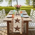 thumbnail image 4 of Table Runners 60 Inches Long Dress Scarves, Country Farmhouse Kitchen/Dining Table Runner, Small Coffee Tablerunners, Texas Star Plants Branches Berry Farmhouse Retro 13x60 Inch, 4 of 9