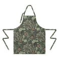 thumbnail image 2 of Green Pioneer Flower Pattern Apron-Garden Aprons for Women with Pockets-Cotton Linen Waterproof Kitchen Cooking Gardening Aprons Adjustable for Kitchen,Cooking,BBQ and Salon 33x27 Inch, 2 of 7