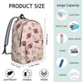 thumbnail image 5 of Football Flag Pink Pattern Backpack for School, Cute School Bag with Adjustable Shoulder Straps and Padded Back, 15.7"x11.8"x5.5", 5 of 5