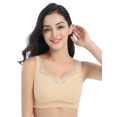 thumbnail image 4 of BIMEI Mastectomy Bra with Pockets for Breast Prosthesis Women's Full Coverage Wirefree Everyday Bra 8888,Beige, 36A, 4 of 7