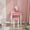 Pink, variant on JOYMOR Kids Vanity Table and Chair, Makeup Dressing Set with Round  Mirrors, 3 Drawers, Pink