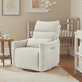 thumbnail image 2 of Spruce & Spring Dual-Motor Power Swivel Recliner with Lumbar Pillow for Nursery & Living Room, Dove Gray, 2 of 8