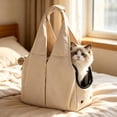 thumbnail image 6 of onlyliua Sling Shoulder Pet Carrier Crossbody Foldable Travel Bag Large Capacity Breathable Mesh Head-Out Window Safety Leash Padded Strap For Small To Medium Dogs And Cats Lightweight Travel Pet, 6 of 6